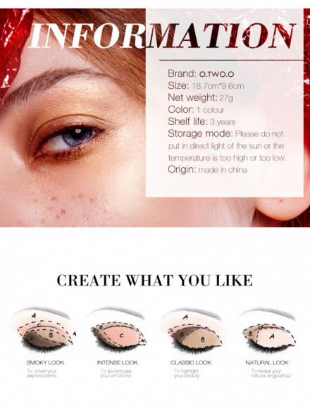 Матовые Тени для век O.TWO.O арт. 9995 27 g. Матовые Тени для век O.TWO.O арт. 9995 27 g.