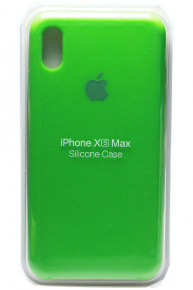 Силиконовый чехол для Айфон XS Max - (Ярко-Зелёный)