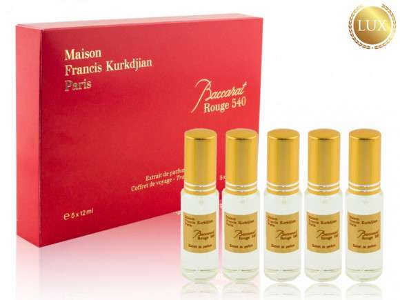 Парфюмерный набор Maison Francis Kurkdjian "Baccarat Rouge 540" Extrait de Parfum 5 x 12 ml