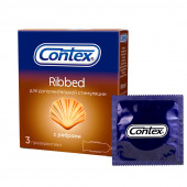 Презервативы Contex Ribbed с ребрами (3 шт. в упаковке) Презервативы Contex Ribbed с ребрами (3 шт. в упаковке)