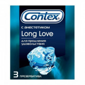 Презервативы Contex Long Love с анестетиком (3 шт. в упаковке) Презервативы Contex Long Love с анестетиком (3 шт. в упаковке)