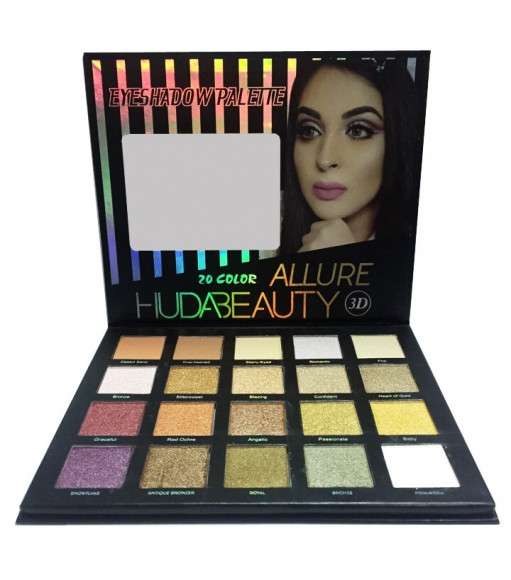 Тени HudaBeauty "ALLURE eyeshadow palette 3D" 20 color Тени HudaBeauty "ALLURE eyeshadow palette 3D" 20 color
