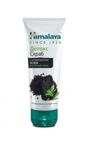 Himalaya Скраб детокс с активированным углём и зелёным чаем Himalaya 75 ml