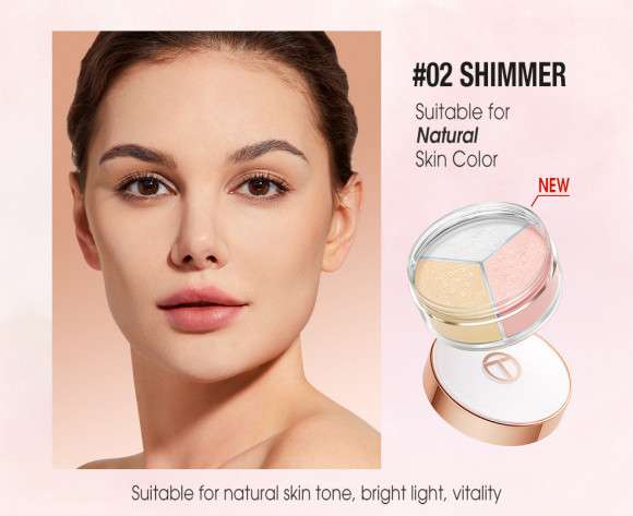 Трехцветная рассыпчатая пудра O.TWO.O арт. SC053 №2 - 9 гр Трехцветная рассыпчатая пудра O.TWO.O арт. SC053 №2 - 9 гр