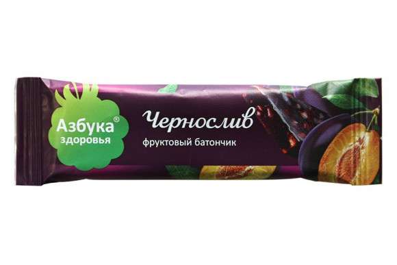 Азбука Здоровья батончик фруктовый Чернослив, 30g