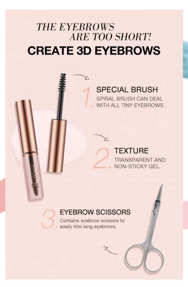 Набор O.TWO.O Водостойкий гель для бровей + ножницы арт. 1012 6.5 g. Набор O.TWO.O Водостойкий гель для бровей + ножницы арт. 1012 6.5 g.