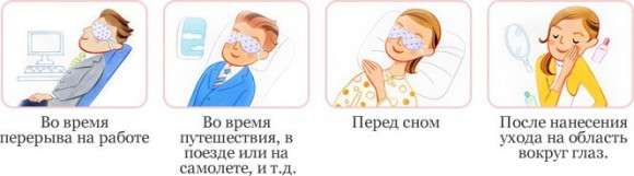 Маска для глаз согревающая (одноразовая)