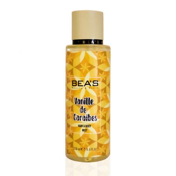 Мист для тела и волос Beas Body & Hair Vanille De Caraibes 250 ml