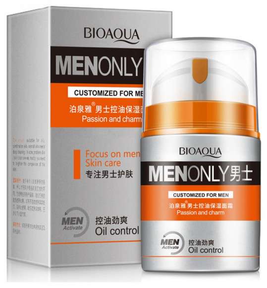 Крем увлажняющий Bioaqua Men Only Oil Control 50 гр (арт. 4083)