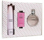 Подарочный набор Chanel eau Tendre for woman 3 в 1 150 ml x 7 ml x 100 ml
