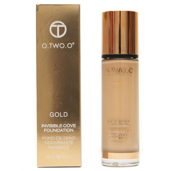 Тональный крем O.TWO.O Gold Invisible Cove Foundation Fond de Teint Couvrance Invisble 30 мл