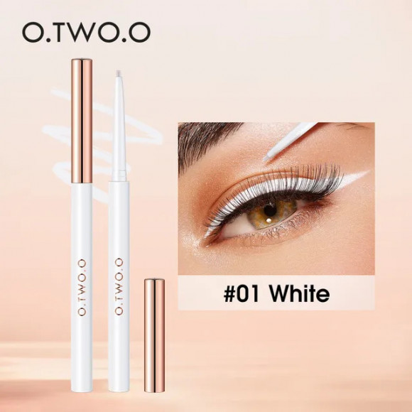 O.TWO.O Гелевая подводка для глаз Gel Eyeliner Waterproof Soft Eye Liner Pencil Quick Dry Makeup SC028 №01 White