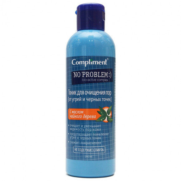 Compliment No Problem тоник для очищения пор с маслом чайного дерева, 200 ml