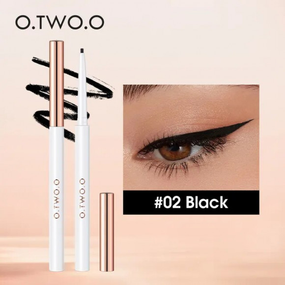 O.TWO.O Гелевая подводка для глаз Gel Eyeliner Waterproof Soft Eye Liner Pencil Quick Dry Makeup SC028 №02 Black