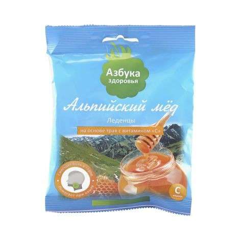 ABC леденцы Альпийский мед (на основе трав с витамином С) , 60g