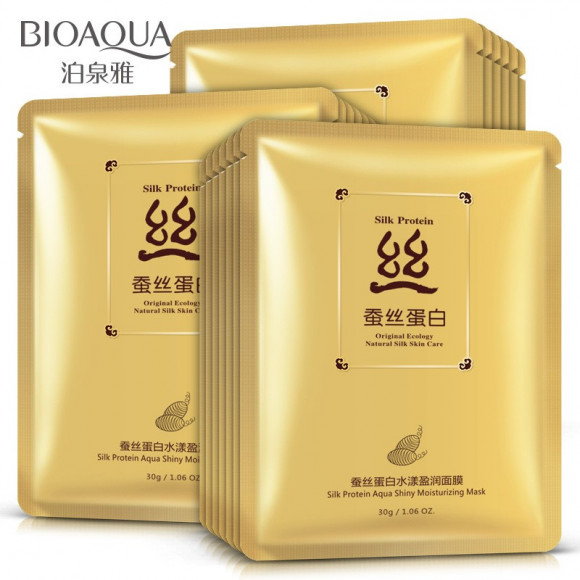 Подтягивающая маска с протеинами шелка BioAqua Silk Protein, 30гр (7403) Подтягивающая маска с протеинами шелка BioAqua Silk Protein, 30гр (7403)