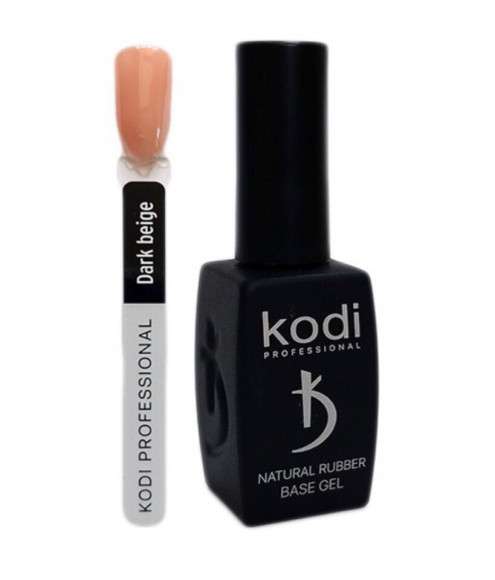 Каучуковая база Kodi Natural Rubber Base Gel Professional 12 мл (Dark Beige)