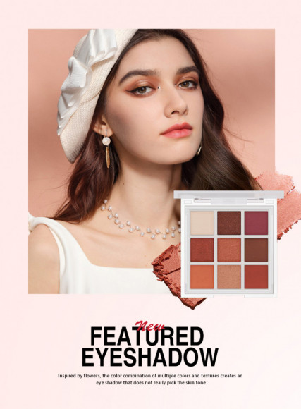 Тени для век 9 цветов O.TWO.O арт. YJ001 №01 10 g. Тени для век 9 цветов O.TWO.O арт. YJ001 №01 10 g.