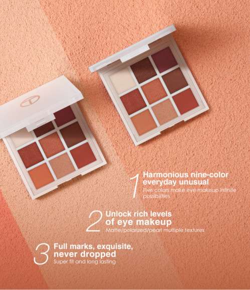 Тени для век 9 цветов O.TWO.O арт. YJ001 №01 10 g. Тени для век 9 цветов O.TWO.O арт. YJ001 №01 10 g.