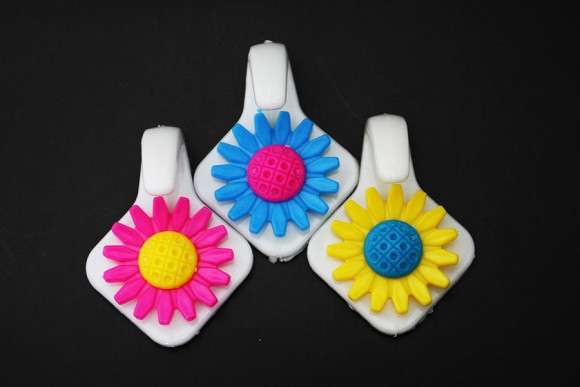 Крючок на липучке в виде цветка (уп- 3 шт.)