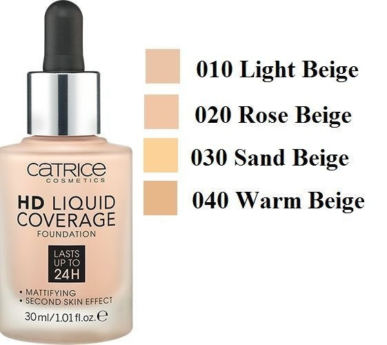 Тональная основа Catrice HD Liquid Coverage Foundation 30 ml Тональная основа Catrice HD Liquid Coverage Foundation 30 ml