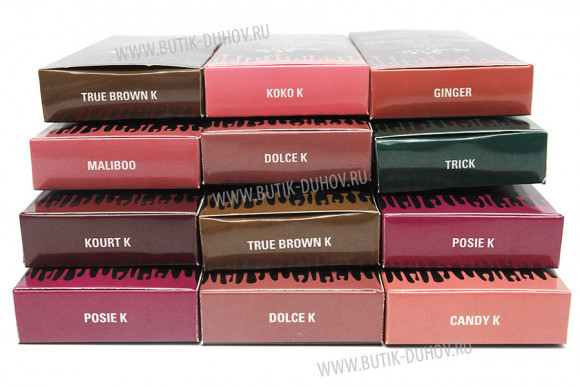 Kylie 4in1 карандаши для губ и глаз + жидкая помада + точилка (упаковка - 12 шт)