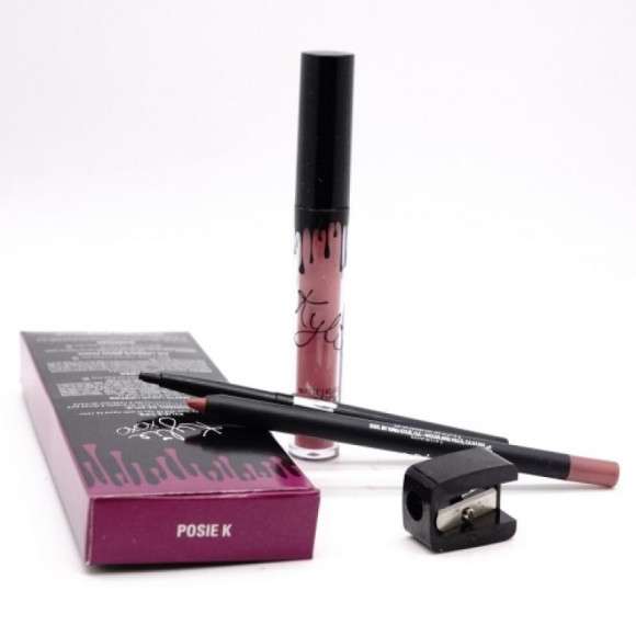 Kylie 4in1 карандаши для губ и глаз + жидкая помада + точилка (упаковка - 12 шт)