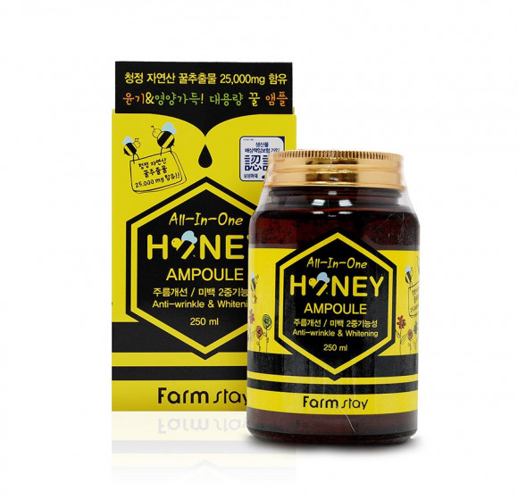 Многофункциональная ампульная сыворотка Farm Stay All-in-one Honey Ampoule с мёдом, 250 мл