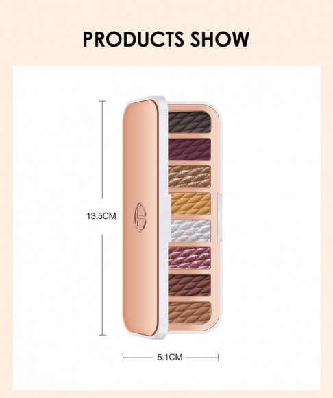 Палитра теней для век 8 цветов O.TWO.O арт. SC021 #03 10 g.