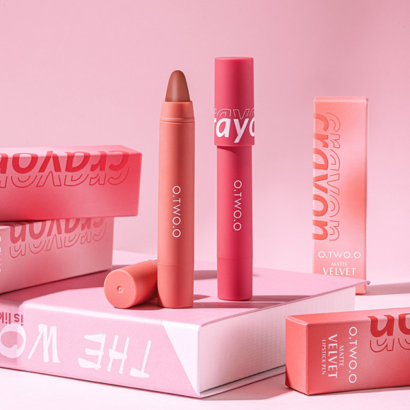 Матовый карандаш для губ O.TWO.O #1 Темный розовый 3.5 g. Арт: SC051