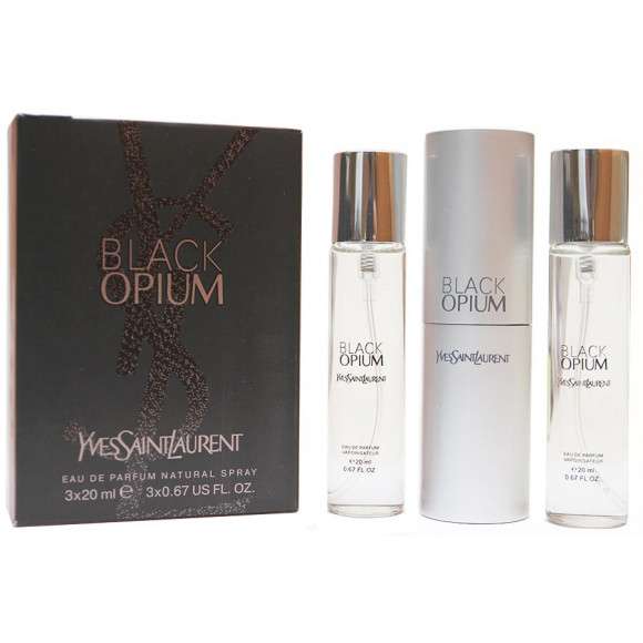 Туалетная вода 3*20 ml Yves saint Lauren "Black Opium"