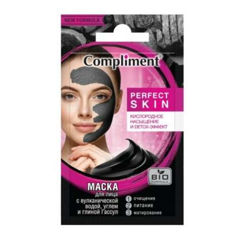 Compliment PERFECT SKIN Маска для лица кислородное насыщение и Detox-эффект 7 ml