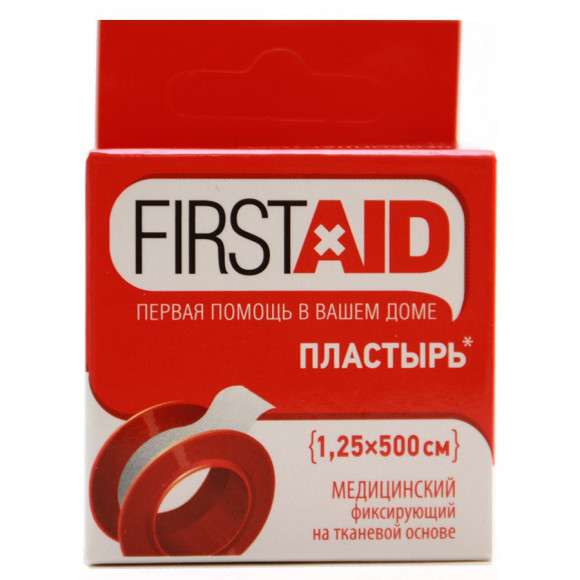 Firstaid пластырь катушка на тканевой основе (1,25*500см)