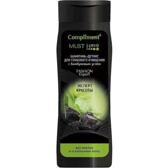 Compliment MUST HAVE Шампунь-детокс  для жирных и ослабленных волос, 250 ml