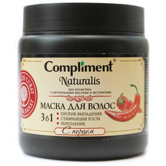 Compliment Naturalis Маска для волос с перцем 3в1 500 ml