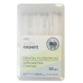 Смайл Эксперт ПРО зубочистки с нитью одноразовые 30 шт. Смайл Эксперт ПРО зубочистки с нитью одноразовые 30 шт.