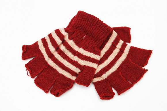 Перчатки без пальцев Полосатые 8 цветов