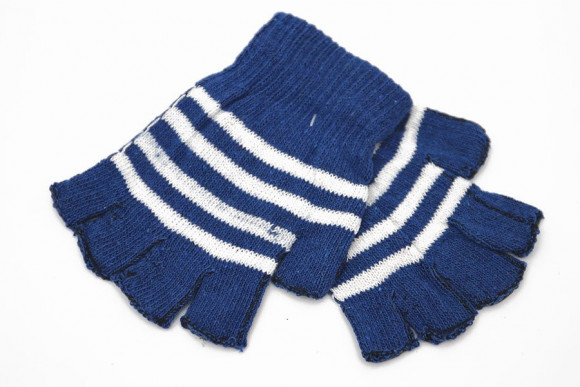 Перчатки без пальцев Полосатые 8 цветов