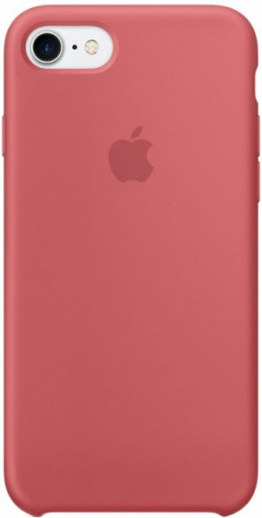 Силиконовый чехол для Айфон 7/8  -Розовая камелия (Camellia Red)