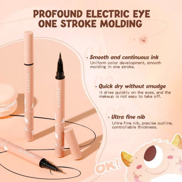 Жидкая подводка-карандаш для глаз Banxeer Monster Liquid Eyebrow Pen 1 ml Цвет №01 (Арт: BM11) Жидкая подводка-карандаш для глаз Banxeer Monster Liquid Eyebrow Pen 1 ml Цвет №01 (Арт: BM11)