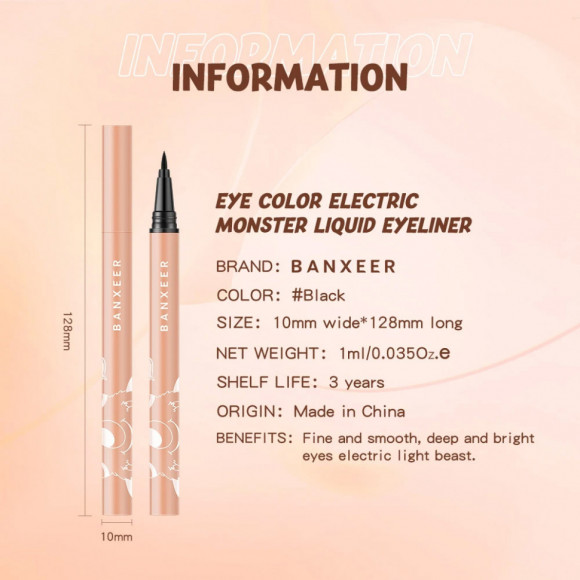 Жидкая подводка-карандаш для глаз Banxeer Monster Liquid Eyebrow Pen 1 ml Цвет №01 (Арт: BM11) Жидкая подводка-карандаш для глаз Banxeer Monster Liquid Eyebrow Pen 1 ml Цвет №01 (Арт: BM11)