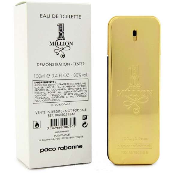 Тестер Paco Rabanne One million 100 ml