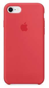 Силиконовый чехол для iPhone 7/8 - Спелая малина (Red Raspberry)