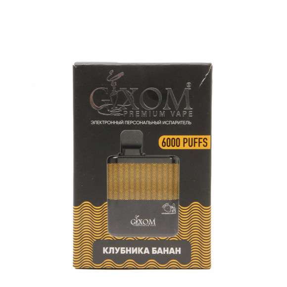 Эл. сиг. Gixom Premium — Клубника Банан 6000 Тяг