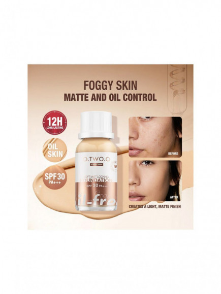 Тональный крем с матовым покрытием O.TWO.O sc038 #02 Warm Beige Тональный крем с матовым покрытием O.TWO.O sc038 #02 Warm Beige