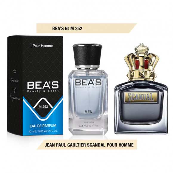 Парфюм Beas 50 ml M 252 Jean Paul Gaultier Scandal Pour Homme Парфюм Beas 50 ml M 252 Jean Paul Gaultier Scandal Pour Homme