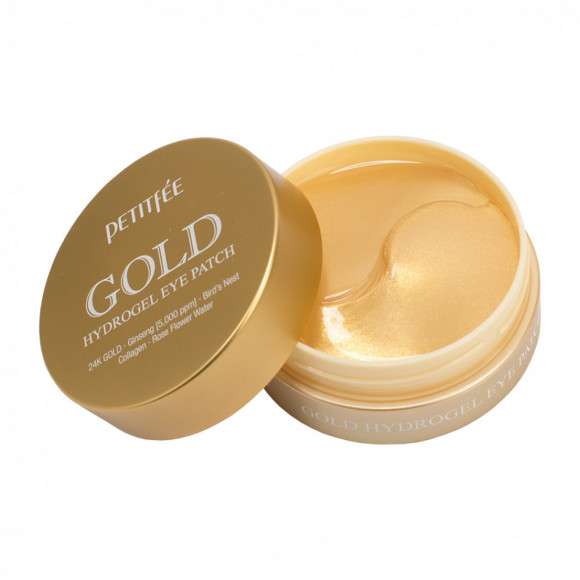 Патчи гидрогелевые с золотом Petitfee Gold Hydrogel Eye Patch 5+ golden complex (60шт)