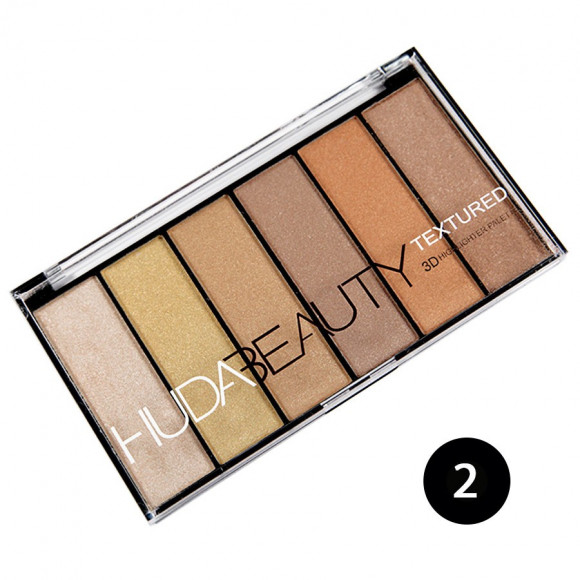 Палетка хайлайтеров Huda Beauty Textured 3D 6*9.5g Палетка хайлайтеров Huda Beauty Textured 3D 6*9.5g