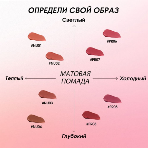 SC072-01 Легкая облачная матовая помада Light Cloudy Matte Lipstick Цветок апельсина 3 g