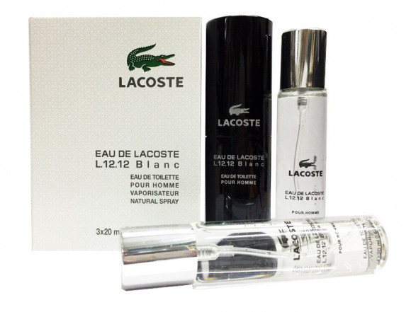 Туалетная вода 3*20 ml Lacoste "Eau De Lacoste L.12.12 Blanc"